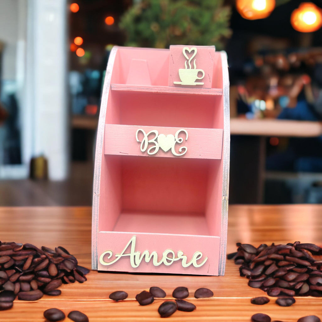 PORTA CIALDE IN LEGNO PERSONALIZZATO